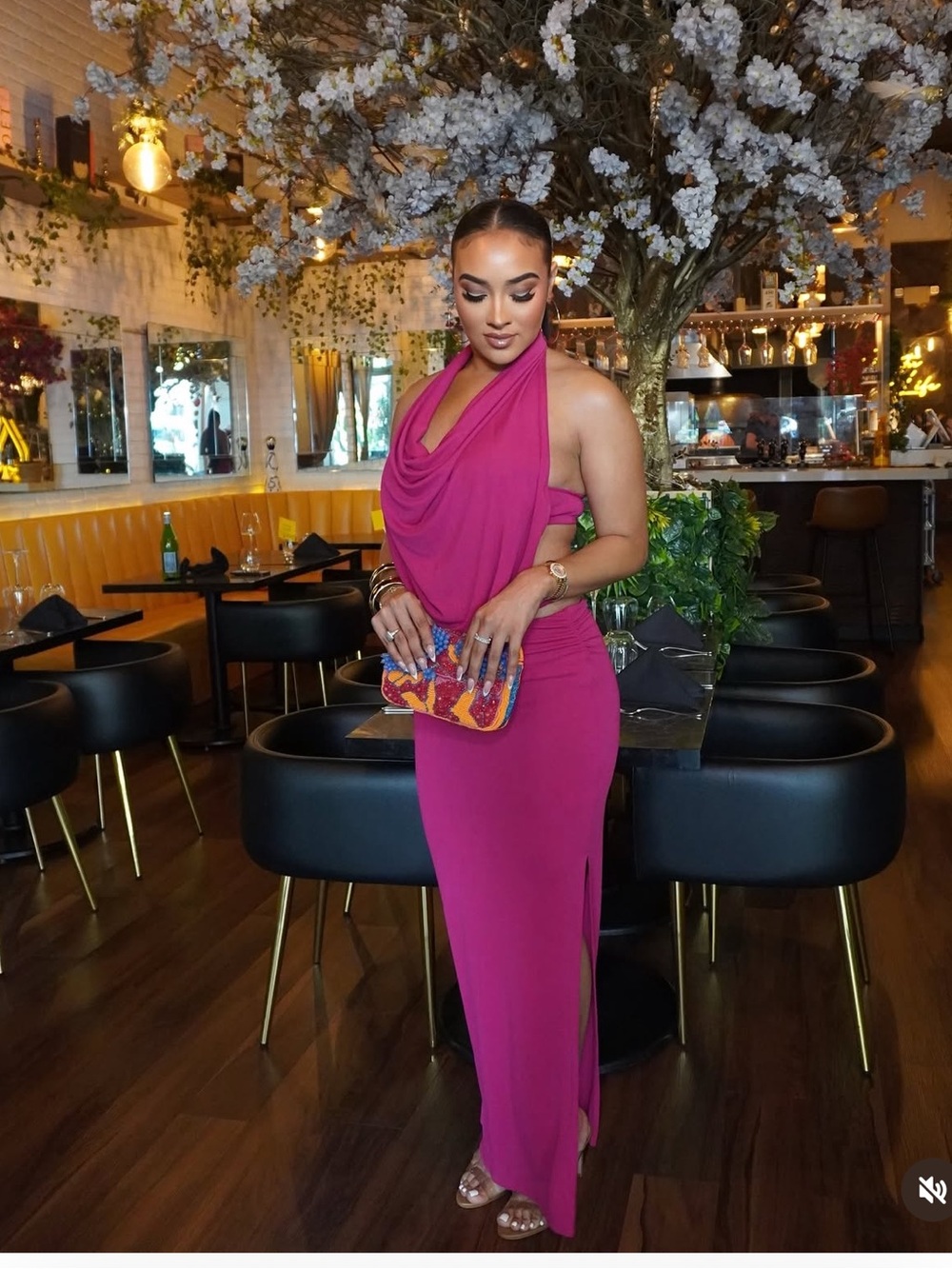 ZARA HALTER CUT OUT DRESS